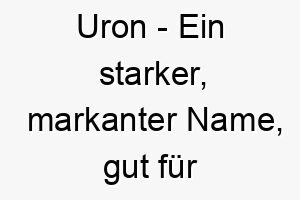 uron ein starker markanter name gut fuer einen grossen kraeftigen hund 26896