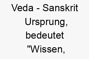 veda sanskrit ursprung bedeutet wissen weisheit 10041