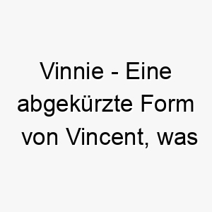 vinnie eine abgekuerzte form von vincent was eroberer bedeutet ein suesser name fuer einen kleinen aber mutigen hund 26906